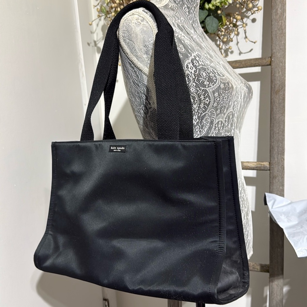 Kate Spade Nylon Black Tote Bag